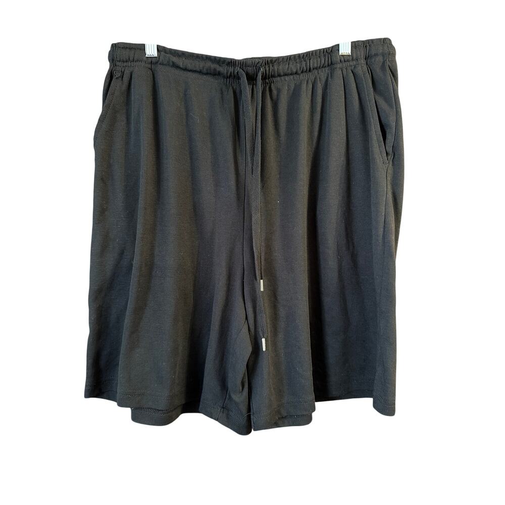 Woman Within Women's Plus Size Black Bermuda Drawstring Shorts Size 1X 22/24